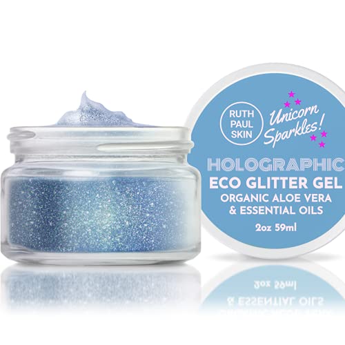 Holographic Face, Body Glitter Gel: for Women & Girls | Biodegradable Glitter...