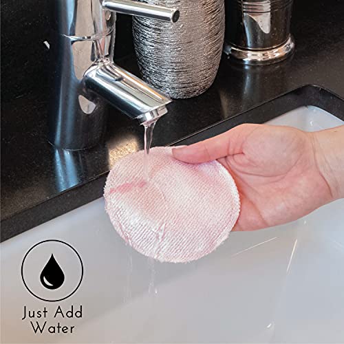 S&T INC. Always Off Reusable Makeup Remover Cloths, Round Pads with Mesh Laun...