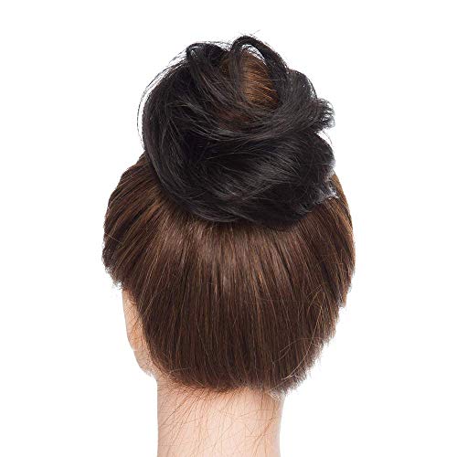 [1Pcs] Messy Scrunchy Hair Bun Extension Scrunchie Updo Donut Hairpiece 100% ...
