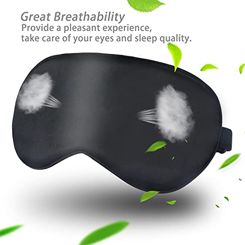 Sleep Mask, Super Soft Eye Masks with Adjustable Strap, Lightweight Comfortab...