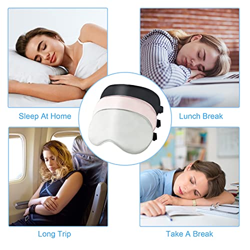 Sleep Mask, Super Soft Eye Masks with Adjustable Strap, Lightweight Comfortab...