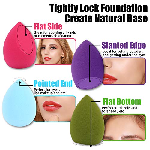 Makeup Sponge Blender Beauty Sponge Set 12pcs and Beauty Foundation Sponge Bl...