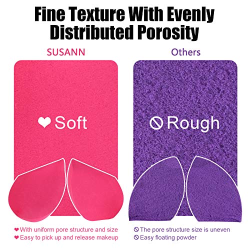 Makeup Sponge Blender Beauty Sponge Set 12pcs and Beauty Foundation Sponge Bl...