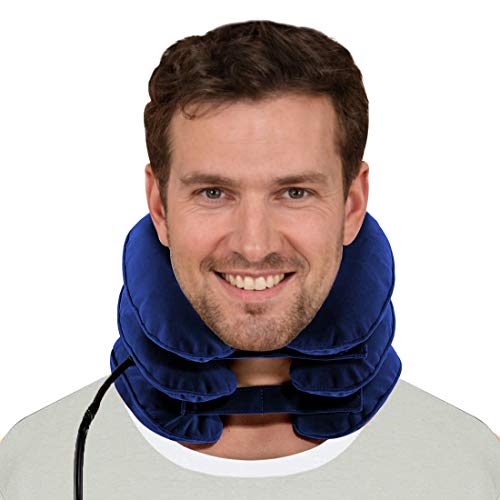 Cervical Neck Traction Device for Instant Neck Pain Relief - Inflatable & Adj...