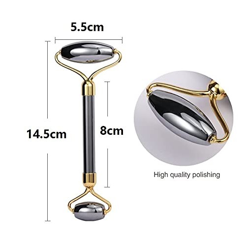 SAEEYCUE Authentic Terahertz Stone Gua Sha Set Facial Massage Eye Face Depuff...