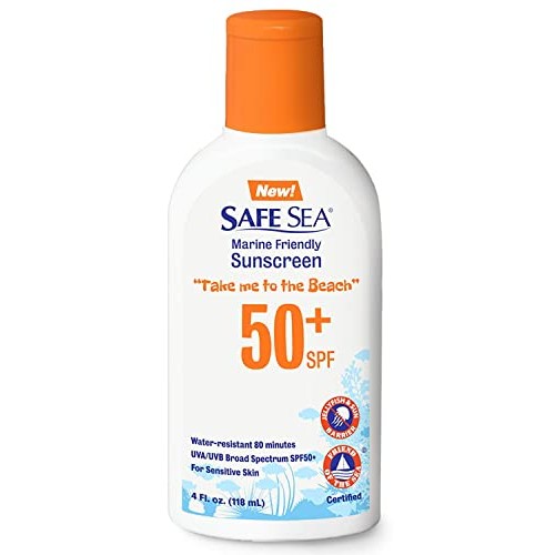 Safe Sea SPF50+ lotion 4oz. Safe Sea Anti-Jellyfish Sting Protective Lotion S...