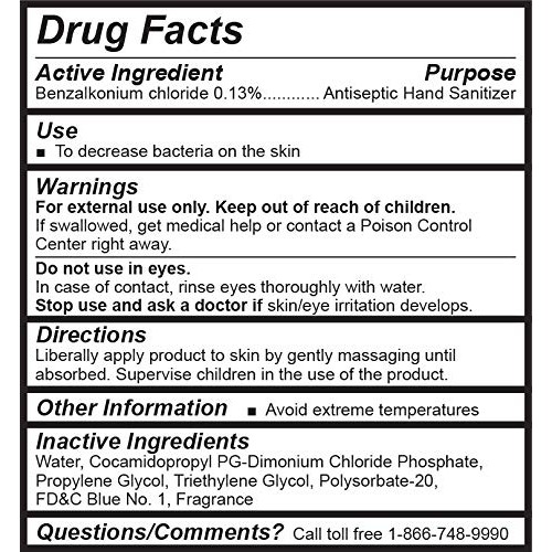 safeHands Alcohol-Free Hand Sanitizer - No Alcohol Foaming Hand Sanitizer in ...