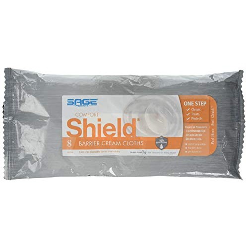 Comfort Shield Barrier Cream Cloths for Incontinence Skin Care - 1 Package - ...
