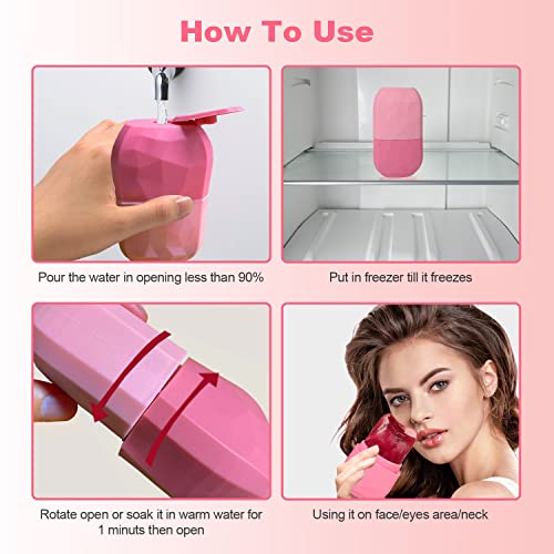 Ice Roller for Face Skin Care Ice Facial Contour Cube Remove Fine Lines Shrin...