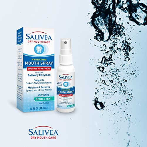 Salivea Extra Gentle Dry Mouth Spray - Soothing Mint Mouth Spray with Natural...