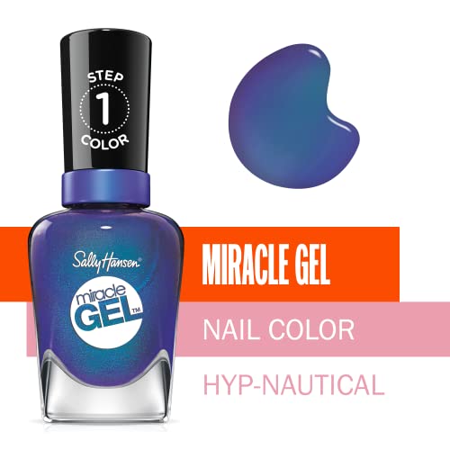 Sally Hansen Miracle Gel Nail Polish, 573 Hyp-nautical 0.5 Fl Ounce