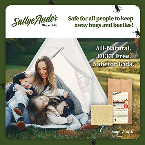 Sallye Ander No-Bite-Me Soap - Bug & Insect Repellent Soap - 1 Bar - Safe for...