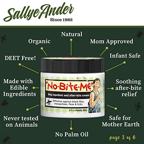 SALLYEANDER No-Bite-Me Natural Bug Repellent & Anti Itch Cream - Safe for Kid...