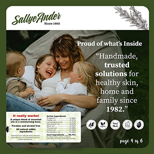 SALLYEANDER No-Bite-Me Natural Bug Repellent & Anti Itch Cream - Safe for Kid...