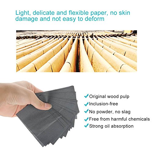 Oil Control Paper, 80Pcs/pack Men Blotter Face Oil Control Absorbing Paper Bl...