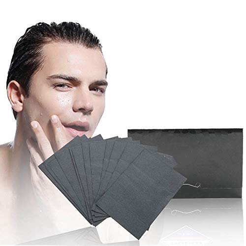Oil Control Paper, 80Pcs/pack Men Blotter Face Oil Control Absorbing Paper Bl...