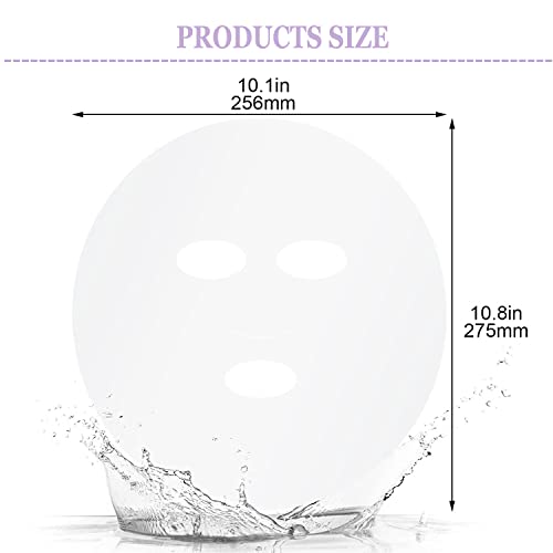 SALOCY 200 Sheets Disposable Facial Mask Facial Sheet Mask Transparent DIY Fa...