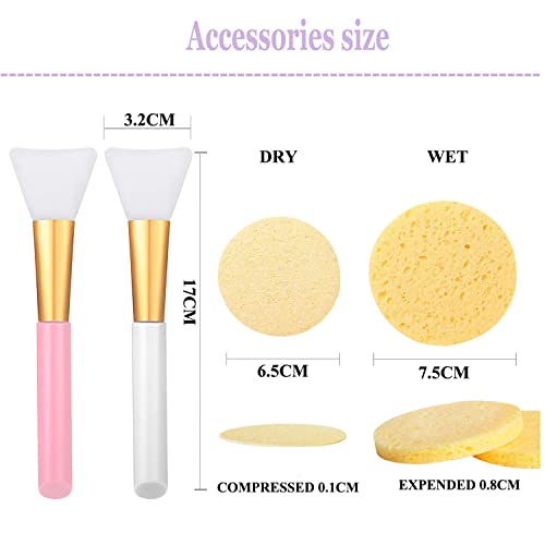 SALOCY 200 Sheets Disposable Facial Mask Facial Sheet Mask Transparent DIY Fa...