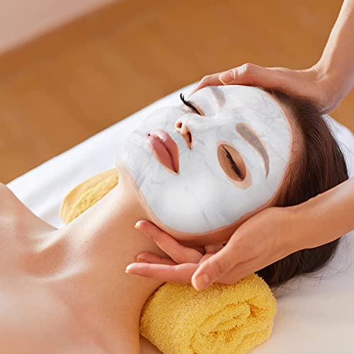 SALOCY 200 Sheets Disposable Facial Mask Facial Sheet Mask Transparent DIY Fa...