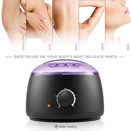 Salon Sundry Portable Electric Hot Wax Warmer Machine for Hair Removal - Blac...