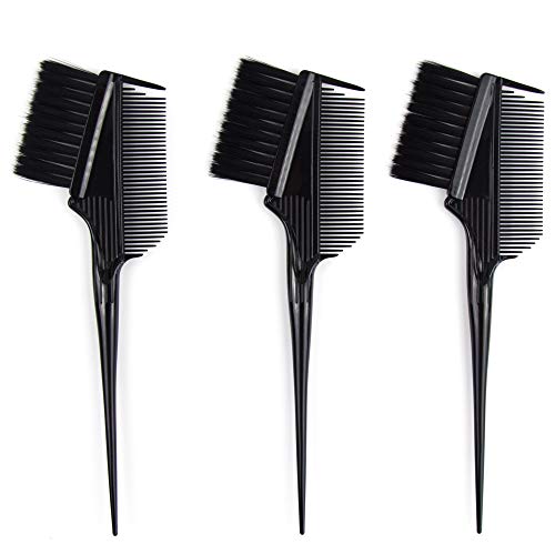 Emperor Hair Dye Brushes - 3 Angled Tint Brushes with Integrated Combs - Hair...