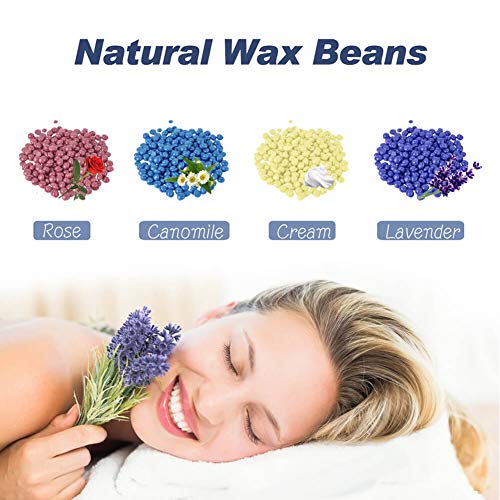 Waxing Kit(25 in 1), Wax Warmer Hair Removal Machine Home Wax Heater with 8 H...