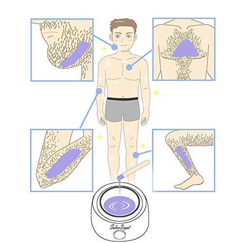 Waxing Kit(25 in 1), Wax Warmer Hair Removal Machine Home Wax Heater with 8 H...
