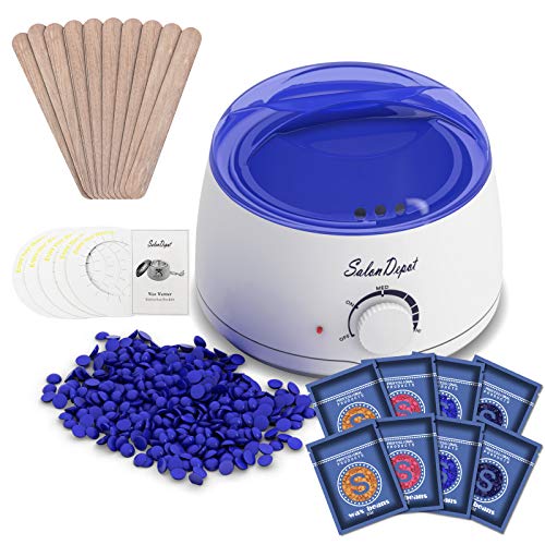 Waxing Kit(25 in 1), Wax Warmer Hair Removal Machine Home Wax Heater with 8 H...