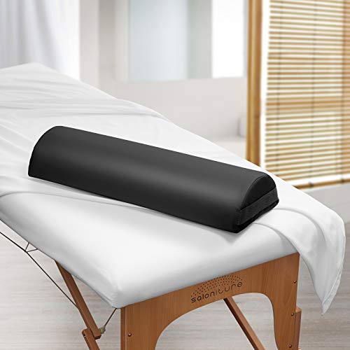 Saloniture Jumbo Half Round Massage Table Bolster Pillow Pad - 26 x 9 x 4.5 I...