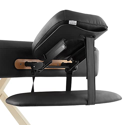 Saloniture Professional Electric Lift Massage Table - Includes Headrest, Face...