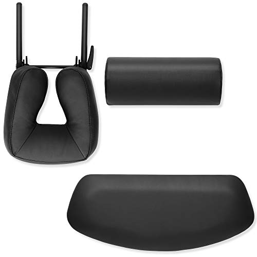 Saloniture Professional Electric Lift Massage Table - Includes Headrest, Face...