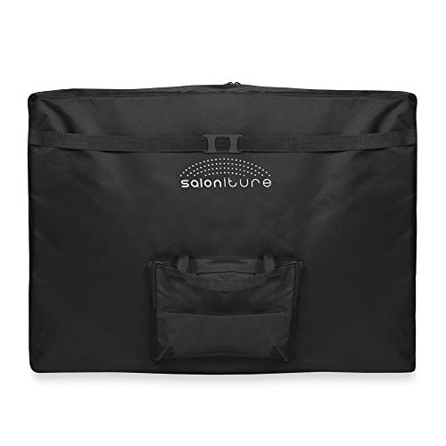 Saloniture Professional Portable Lightweight Bi-Fold Massage Table with Alumi...