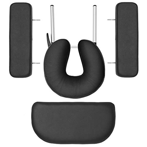 Saloniture Professional Portable Lightweight Bi-Fold Memory Foam Massage Tabl...