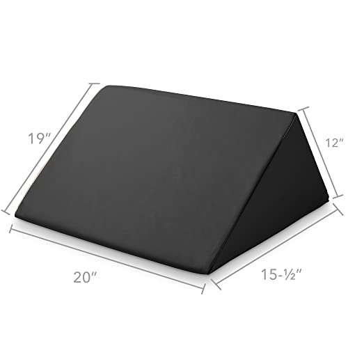 Saloniture Triangle Wedge Massage Table Bolster Pillow, Extra Large - 19 x 12...