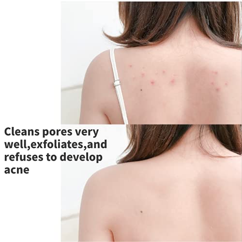 Salted Fish Brush, Silicone Bath Brush, Electric Massager, Long Handle Back W...