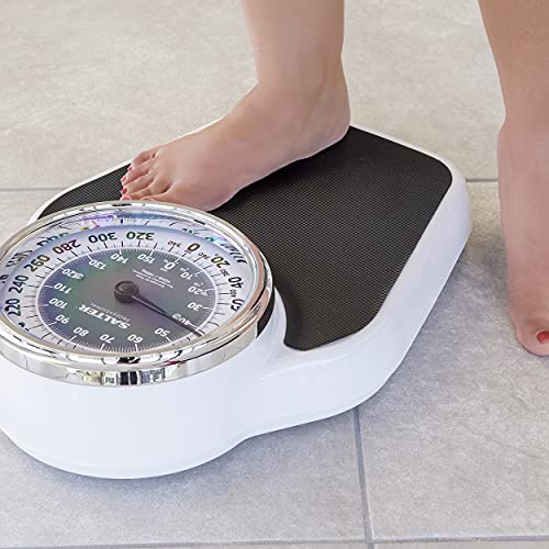 Salter Pro-Helix Professional Oversized Bathroom Scale with Black Vinyl Anti-...