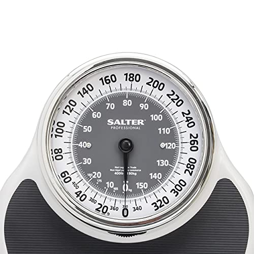 Salter Pro-Helix Professional Oversized Bathroom Scale with Black Vinyl Anti-...