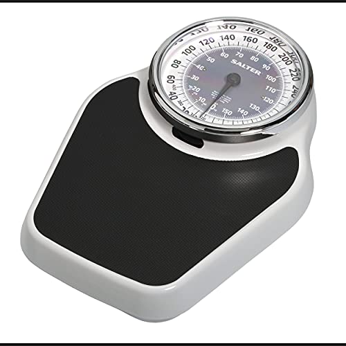 Salter Pro-Helix Professional Oversized Bathroom Scale with Black Vinyl Anti-...