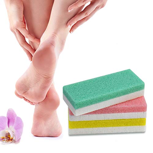 Foot Pumice Stone for Feet, 2 in 1 Double Sided Hard Skin Callus Remover Scru...