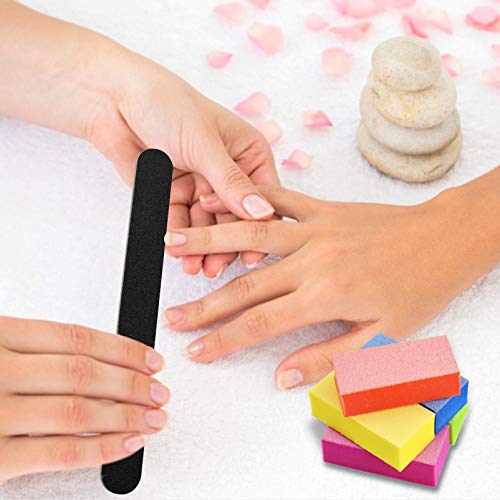 Nail Files and Buffers Set - Professional Manicure Tools Kit, 100/180 Grit Do...