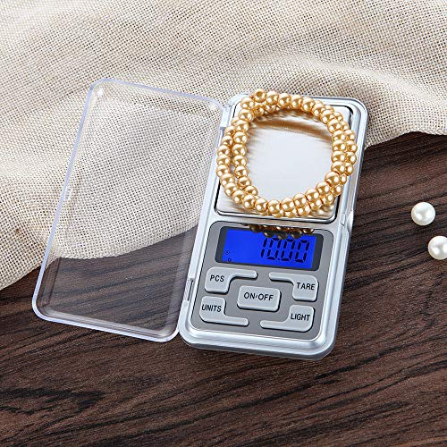 500g/0.01g Mini Digital Pocket Scale,SAMMID Portable Jewelry Scale LCD Gold E...