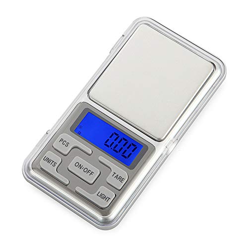 500g/0.01g Mini Digital Pocket Scale,SAMMID Portable Jewelry Scale LCD Gold E...