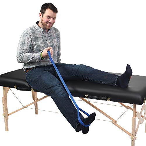 Sammons Preston - 84318 Rigid Leg Lifter, 41" Leg Strap with Webbed Loops for...