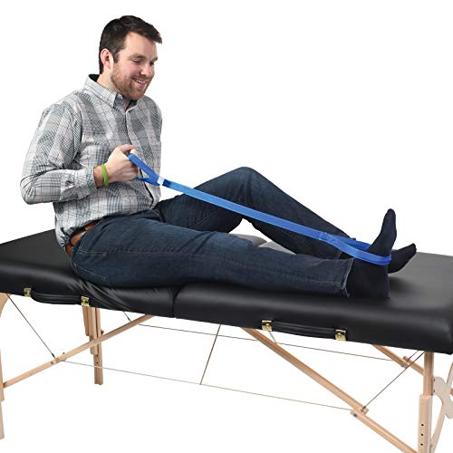 Sammons Preston - 84318 Rigid Leg Lifter, 41" Leg Strap with Webbed Loops for...