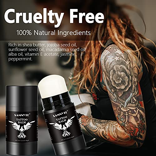 Samnyte Tattoo Balm, 3.53Oz Tattoo Brightener & Refresh Old Tattoos, Tattoo C...
