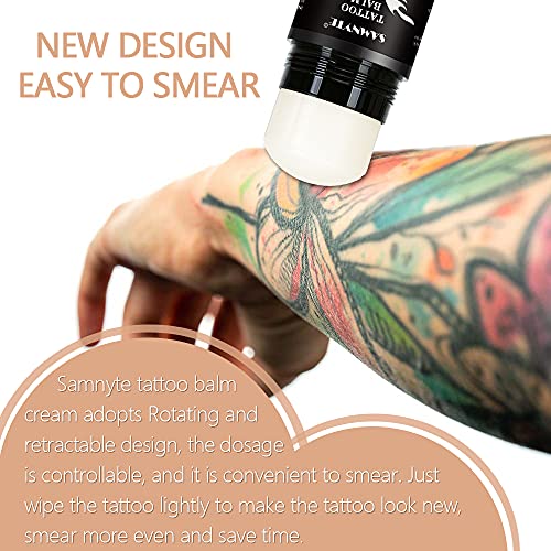Samnyte Tattoo Balm, 3.53Oz Tattoo Brightener & Refresh Old Tattoos, Tattoo C...