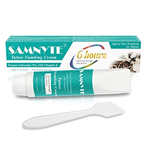 Tattoo Numbing Cream Before Tattoo, ( 2.12oz ) 6 - 8 Hours Painless Numbing C...