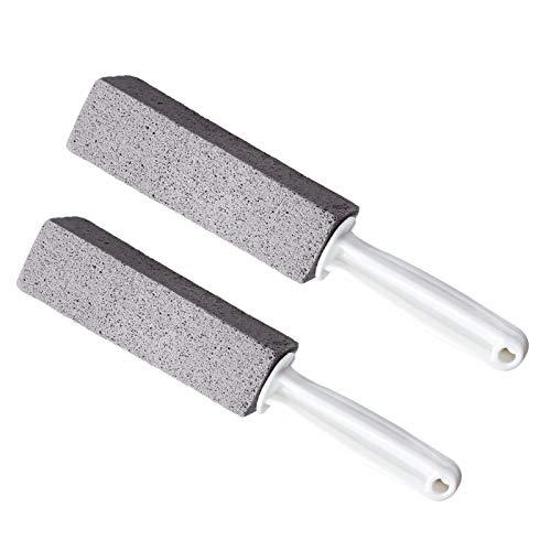 Pumice Cleaning Stone with Handle, 2 Pack Pumice Stone Toilet Bowl Scrubber R...