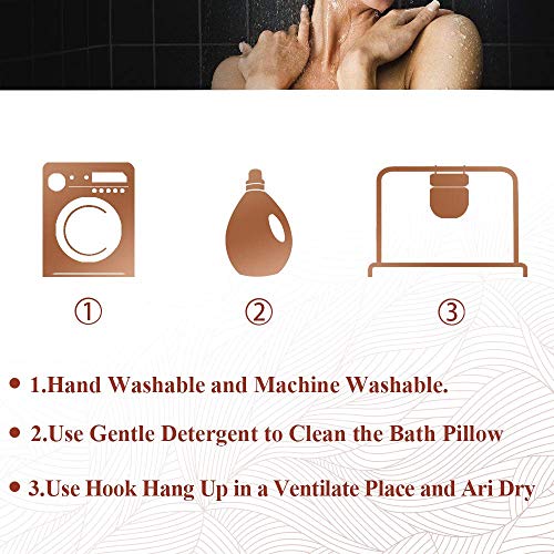 Bath Pillow Spa Bathtub Cushion Head,Neck,Shoulder and Back Support Rest with...