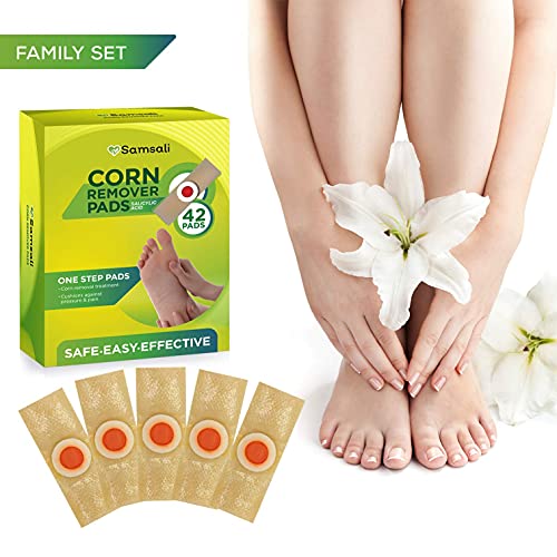 Samsali Corn Remover, 42 Corn Remover Pads, Toe Corn and Callus Removal, Corn...